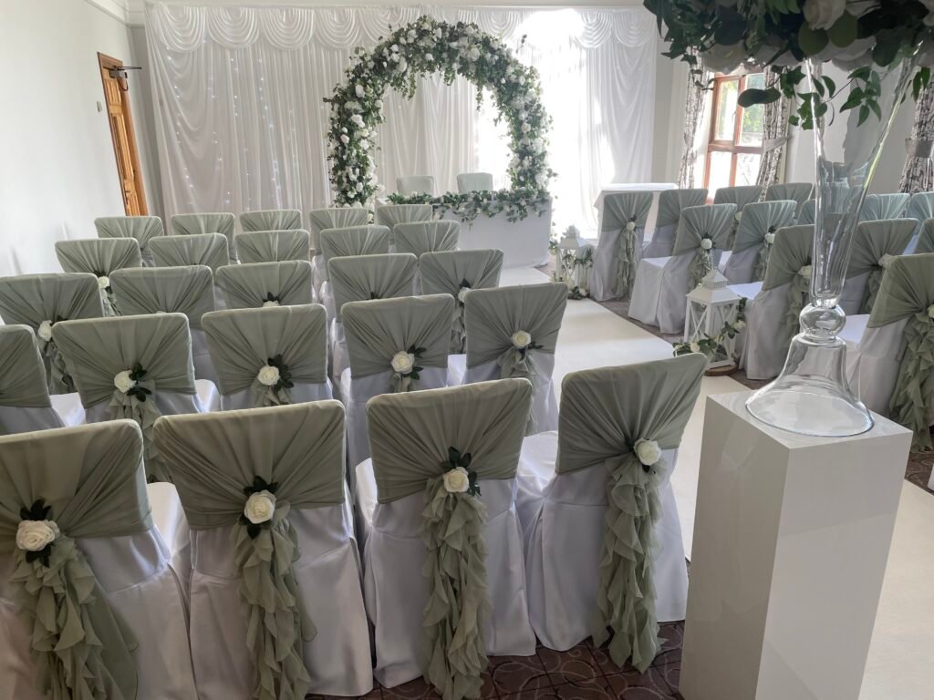 Ruffle Hoods with Flower Clips