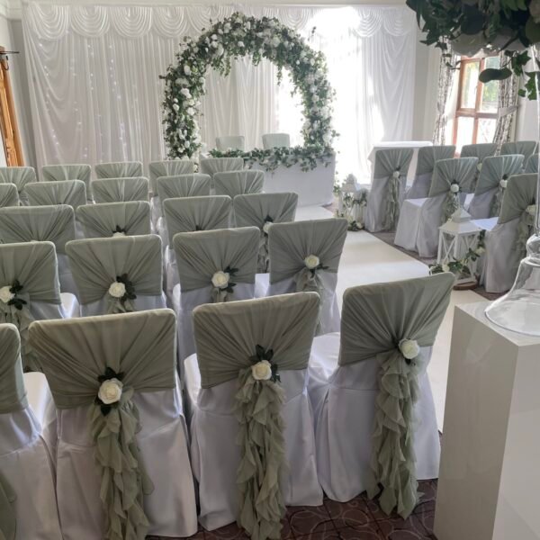 Ruffle Hoods with Flower Clips