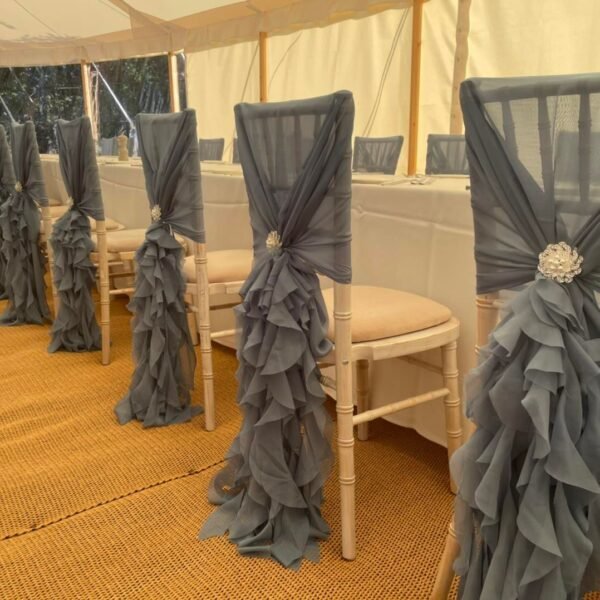 Ruffle Hoods with Silver Brooches