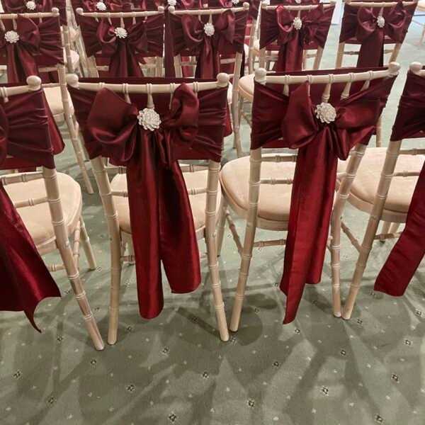 Single Sashes with Silver Brooches