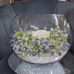 Fish Bowl Table Centrepiece on Mirror Plate