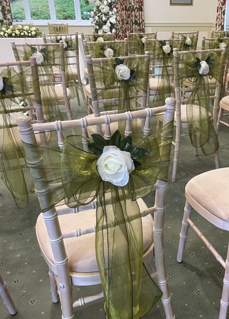 Single Sashes with Flower Clips