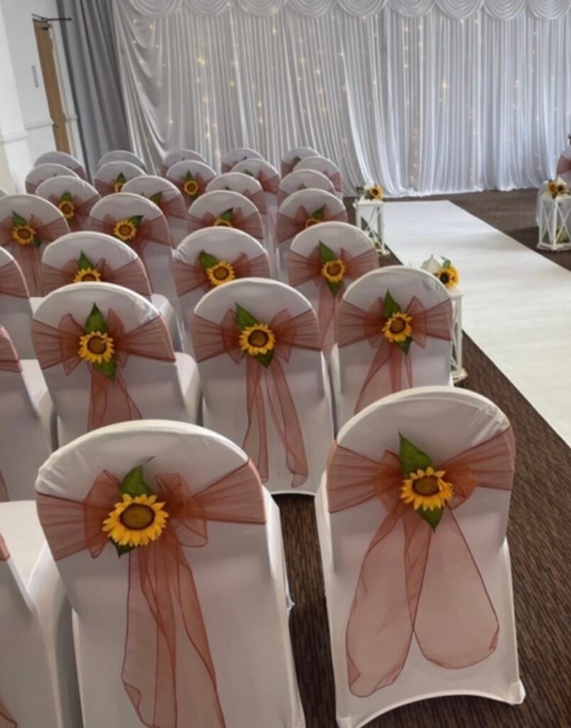 Single Sashes with Flower Clips