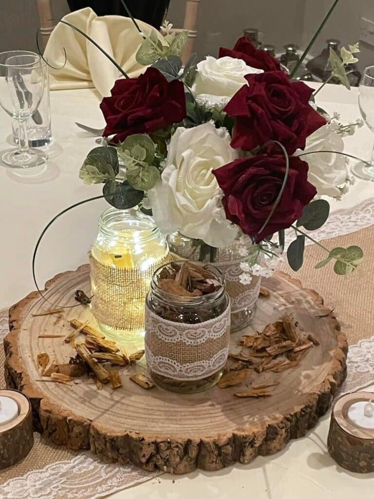 Hessian Jars, Jam Jars, Wedding Jars