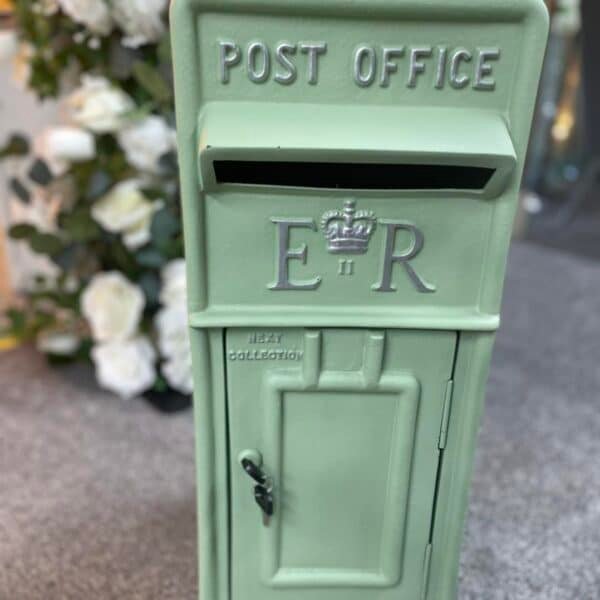 Sage Green Post Box, Wedding