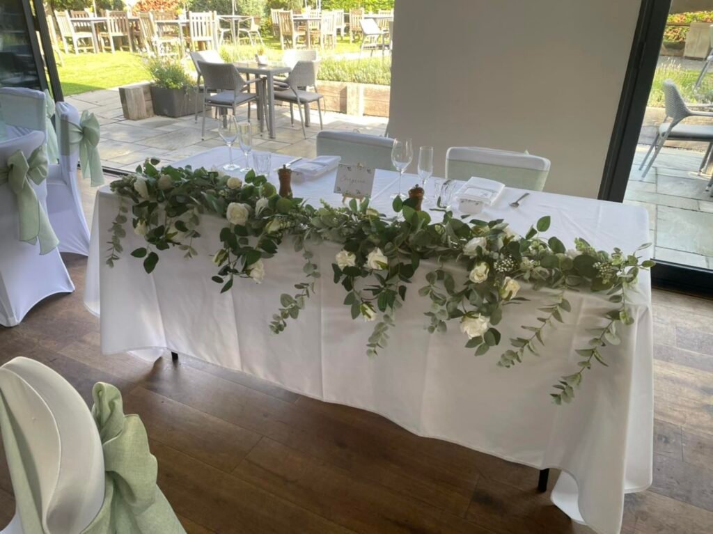 Draping Top Table Greenery
